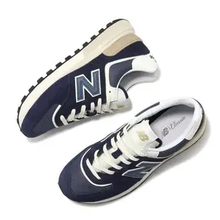 New Balance 休閒鞋 574 Legacy 男鞋 女鞋 藍 白 麂皮 拼接 緩震 經典 情侶鞋 NB U574LGBB-D