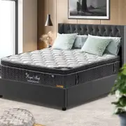 Queen Double King Single Mattress Euro Top 9 Zone Pocket Spring Cool Gel Bamboo