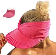 [FASHIXD] Sun Hats for Women Wide Brim Visor UV Protection Summer Beach Hat for Women Foldable Golf Hats
