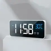 Newest Digital Alarm Clock with Large Led Temperature Display, Portable Alarm Cl
