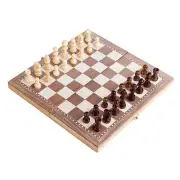 Folding Chess Set Chess, Checkers, Backgammon for Children Adults 30x30cm