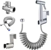 Handheld Bidet Sprayer for Toilet Kit,Stainless Steel Muslim Shower Toile Bid...