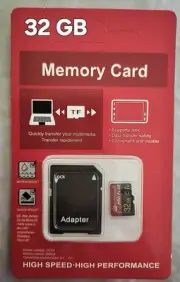 32gb micro sd card w/adapter