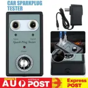 Dual Hole Car Spark Plug Tester Adjustable Detector Ignition Diagnostic DC 12V