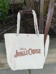 Disney Jungle Cruise Canvas Tote Beach Bag Promo Item Dwayne Johnson- Brand NEW!