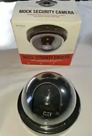Vibe Mock Security Camera, Indoor/ Outdoor Dummy Camera W/ LED Light NIB