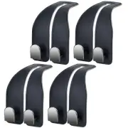 Car Hooks for Headrest, Leather Car Seat Back Storage Organizer Interior Acce...