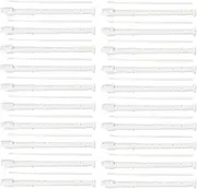 CHUENKUK Pack of 20 8 Hole White Plastic Recorder with Cleaning Pen, 30 cm Soprano Recorder Instrument