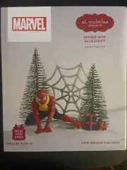 St Nicholas Square Spiderman Accessory Hand Painted. Marvel Disney Christmas