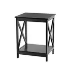 Proman Products Univo End Table, Side Table, Nightstand, Black