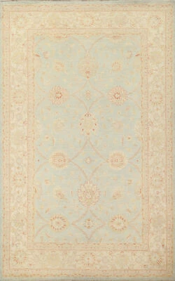 Traditional Bohemian Chobi Peshawar Pakistani Rug Hand-Knotted 7x10 ft Wool