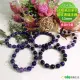 【Osun】5A級10mm夢幻紫色條紋瑪瑙造型手鍊(情人節生日禮物飾品母親節水晶手鍊CE476)