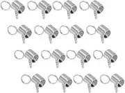 Sclmgo 16 Pieces Beading Anti Drop Springs DIY Jewelry Tools Bead Stopper Clips