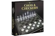 Cardinal Classics Chess & Checkers with Glass Board