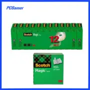 Scotch 3M Magic Tape 810 Invisible Photo Safe 12.7mm x 32.9m Pack of 12