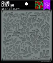 Hero Arts Color Layering Summer Blooms Stencil