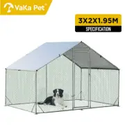 VaKa Large Outdoor Dog Kennel Pet Dog Cat Playpen Backyard Dog House Enclosure