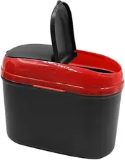 uxcell Plastic 2-Way Open Car Rubbish Trash Bin Can