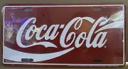 VTG 1998 COCA COLA COKE METAL NOVELTY LICENSE PLATE - NEW - #363