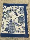 Roller Rabbit “Amanda” Blue And White Table Runner - 14” X 90” - New $88 Retail