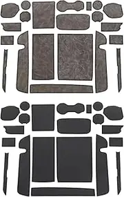 Jodriva for, for Geely, for, for Zeekr, for 009 2022-2024 Accessories Car Door Central Console Water Cup Storage Box Gate Groove Mat Non-Slip Mats Car Anti-Slip Dashboard Mat(Grey 21pcs)