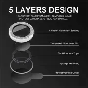 Tough On iPhone 14 Pro / Pro Max Rear Camera Lens Diamond Silver