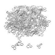 68pcs Sewing Hook Eye Closure Clothing Fasteners for Bra Clothing Silver