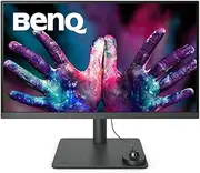 BenQ PD2705U 27” 4K Monitor for Mac, UHD, sRGB, Rec.709, HDR10, IPS, AQCOLOR Technology, USB-C, Factory-Calibrated, Color Mode, Darkroom Mode, Animation Mode, CAD/CAM Mode, Hotkey Puck G2, KVM