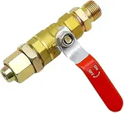 Tire Brake Shut-Off Valve - Brass Thread Pipe Fitting, Air Compressor Shut Off Valve, Heavy Duty Integrated Automotive Replacement for Join Garden Pipe Tube Hose Reels Tanks, Improves Vehicle Braking