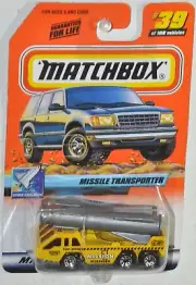 Matchbox 2000 #39 Space Explorer Series 8 Missile Transporter MOCVHTF 96326