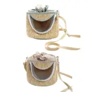 Parrot Cage Go Out Peony Bird Small Pet Backpack Portable Breathable Outer Cage.