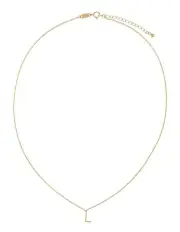 [Mocha] Elly Lou Timeless Initial Necklace L in Light Gold