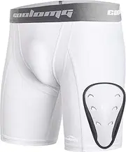[COOLOMG] Children's Groin Guard Suspensorium with Cup Boys Compression Pants Underwear for Baseball Martial Arts Taekwondo Multi-Way