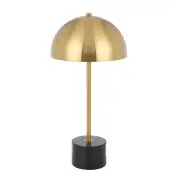 Domez Table Lamp, Antique Gold with Black Marble