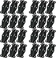 Antrader 24-Pack 2'' x 0.95'' Retro Design Decorative Butterfly Hinge for Wooden Furniture Cabinet Drawer Jewelry Box with 144 Screws