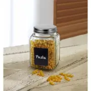 Circleware - Moondance Glass Chalkboard Canister with Metal Lid 2Ltr and Chalk