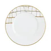 Domenico Vacca by Prouna Alligator Gold Swarovski Crystal Salad Plate
