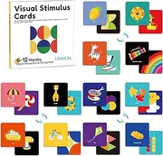 High Contrast Baby Cards Newborn Visual Stimulus Stimulation Black and White Cards Infants Flashcards Learning Cards Babies Gift 6-12Months