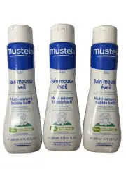 Mustela Multi-Sensory Bubble Bath 6.76 fl. oz. (Pack of 3) NOS