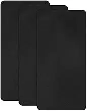 uxcell 3-Pack Polyester Repair Patches, 7.9 x 3.9 Self-Adhesive Fabric Repair Patches Waterproof Lightweight for Clothes/Sofas/Tents/Bags/Car Seats [Black]