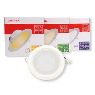 【TOSHIBA 東芝】LED 星日耀崁燈 嵌燈 16W 15公分 LED崁燈 4入組(無藍光危害 全電壓)