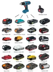Battery Adapter for Old 14,4V Bosch Tools ( Jadapters )