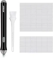 Electric Eraser with 100 Refills, Electric Erasers for Artists, Battery Operated Eraser, Electric Eraser Kit for Art Pencils, Drawing, Painting, Sketching, Drafting, Arts and Crafts-Black