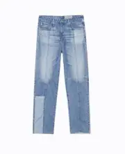 AG ADRIANO GOLDSCHMIED THE PHOEBE HI WAISTED TAPERED JEANS SZ 25