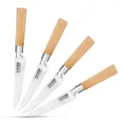 KlevaCut® Master Series 4 Piece Bamboo Steak Knife Set!
