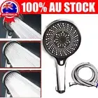 130mm Hand Held Shower Head High Pressure 3-Mode With 1.5m Stainless Steel Hose