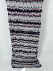 NWT Missoni Italy Zig Zag Multicolor Crew Neck Maxi Dress Size IT 36 US XXS