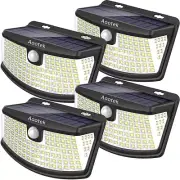 New Solar Motion Sensor Lights 120 Leds with Lights Reflector,270° Wide Angle, I