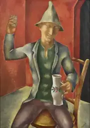 Eugene Zak : The Drinker : 1924 : Archival Canvas ArtArchival Canvas Art