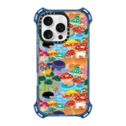 iPhone 16 Pro Bounce Case MagSafe Compatible Cats in Mushroom Forest